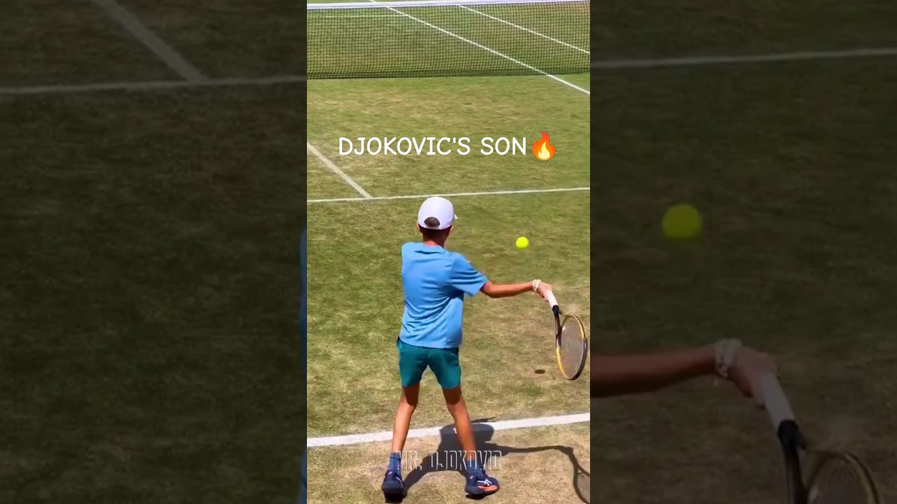 Djokovic's SON Stefan is on 🔥 #djokovic