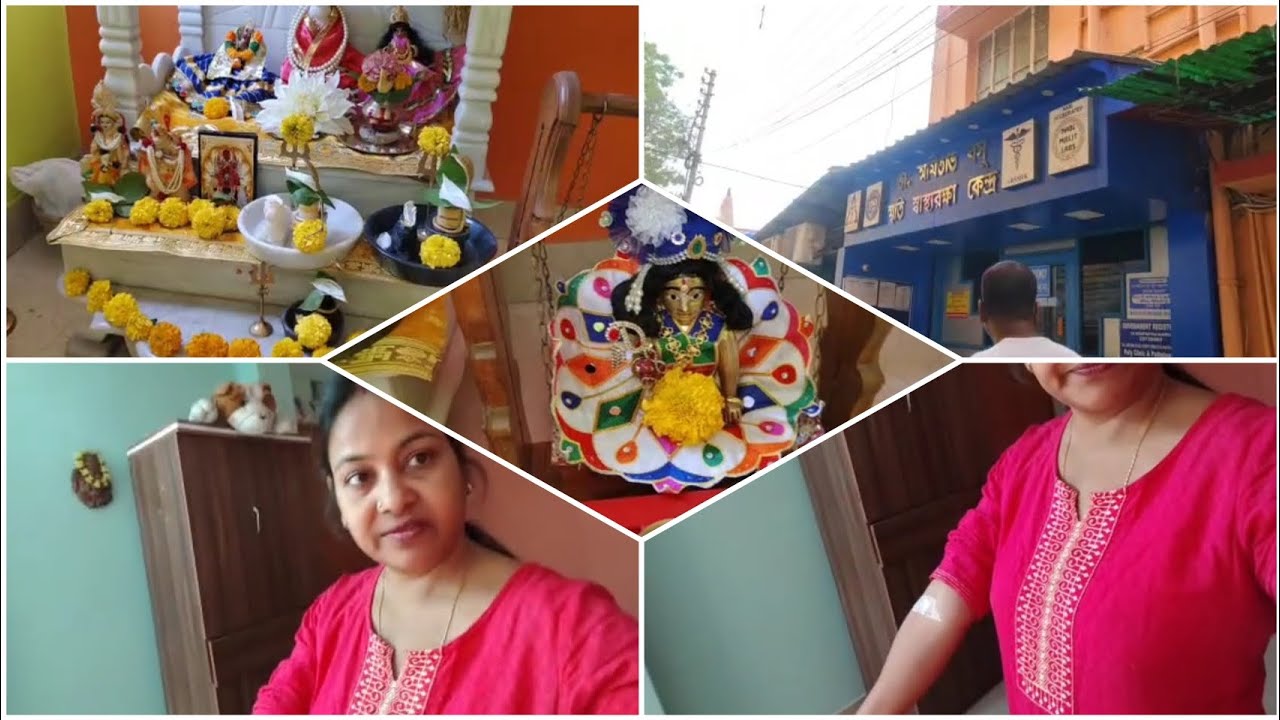 বাড়ির গাছের কি কি ফুল কোন কোন ঠাকুরকে দিলাম🌺🙏🌹 স্বাস্থ্যকেন্দ্রে ভোরবেলায় কি করতে গেলাম🏥✅