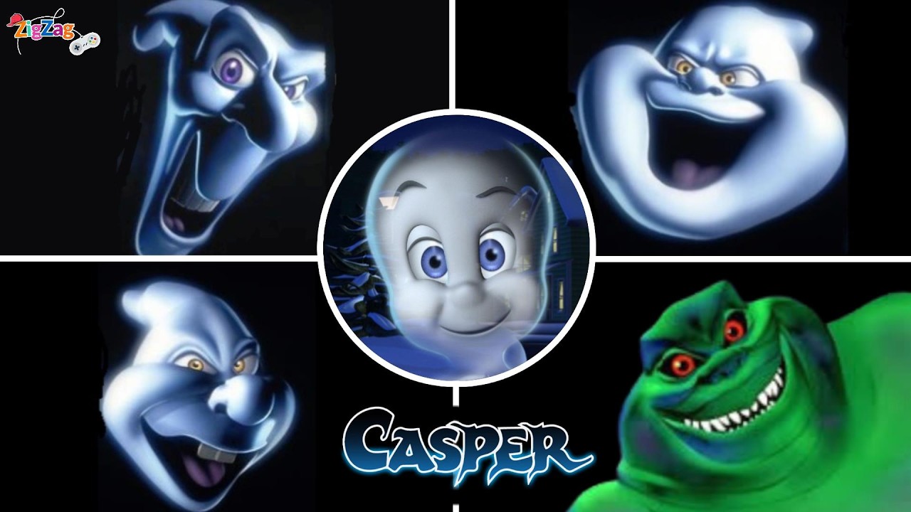 Casper Ghostly Trio All Bosses + Ending | PS2 4K @ZigZagGamerPT