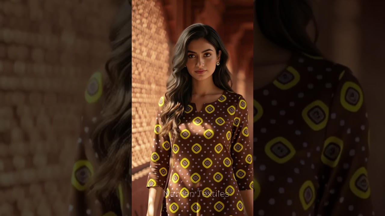 Cotton Cambric Bandni Print Top Bottom Fabric Shanti Mohalla Delhi