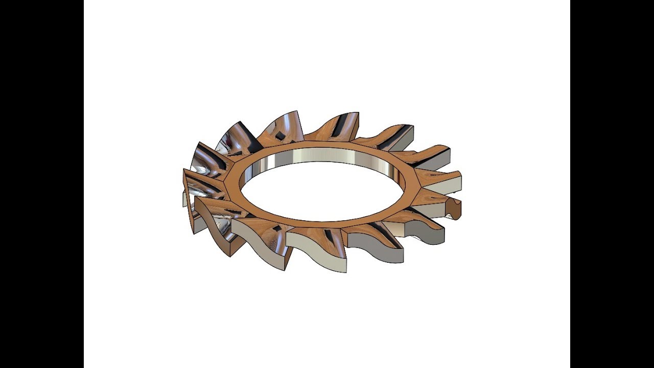 SolidWorks Tutorial - Elastic Washer