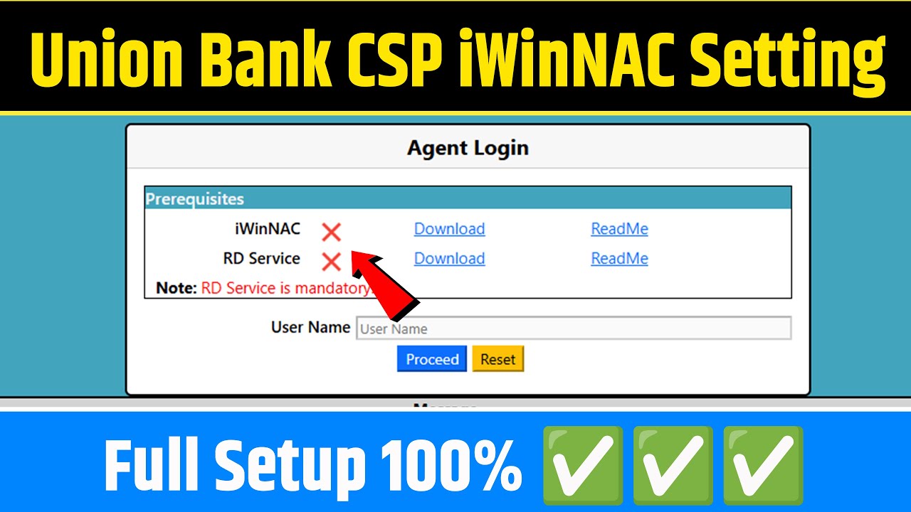 How to Fix iWinNAC Red Cross for Union Bank of India CSP Login | UBI BC Portal Full Setup 100% ✅✅✅