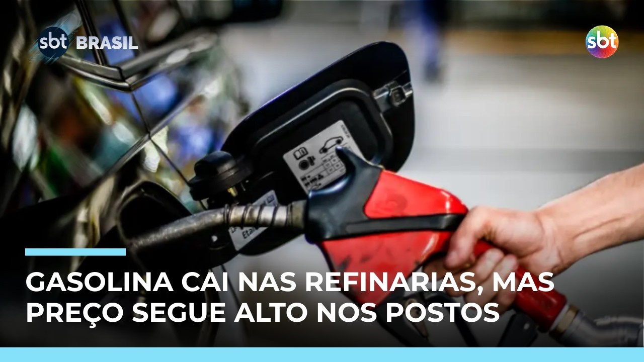 Redução de 5% no preço da gasolina nas refinarias não garante queda nos postos | #SBTBrasil