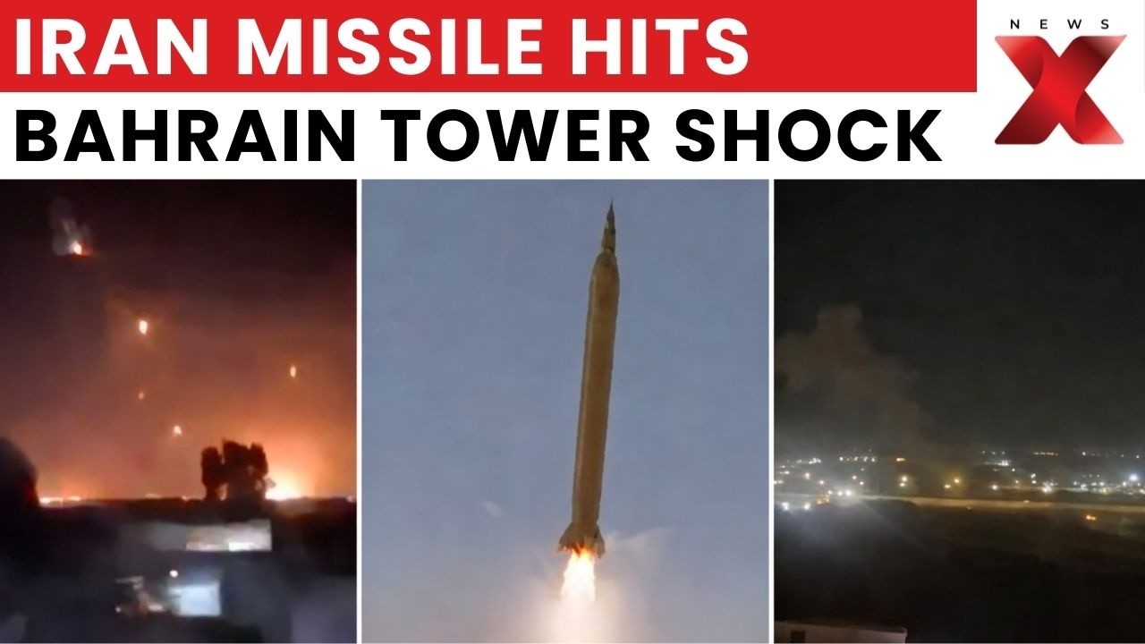 Iran Missile Hits Bahrain Tower! War Escalates As Tehran Threatens Advanced Strike | NewsX