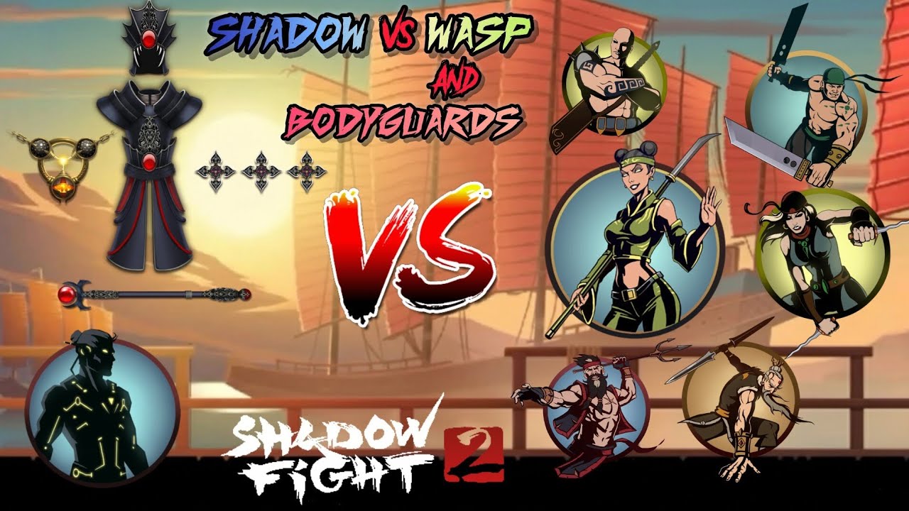 SHADOW vs WASP and all BODYGUARDS @Nekki @HyperRajaGaming 