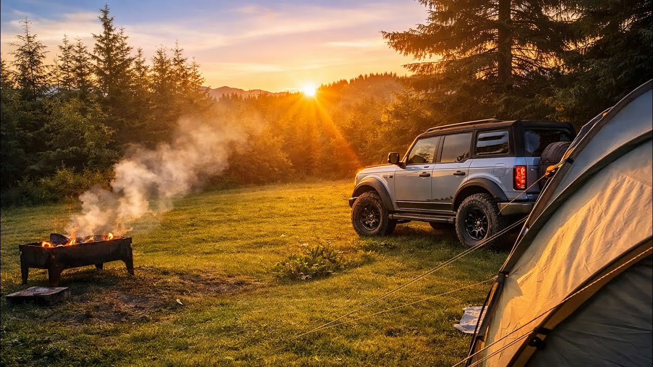Кемпінг з дітьми на Ford Bronco в Карпатах