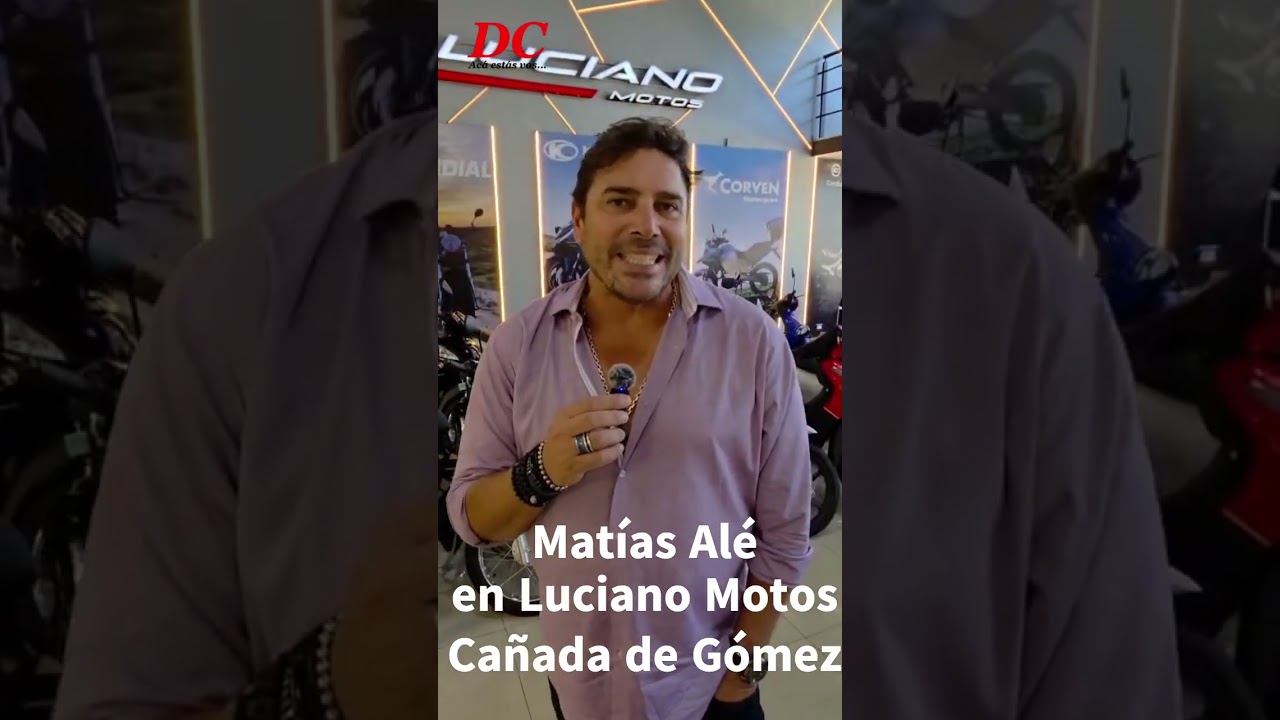 Matías Alé visitó Luciano Motos en Cañada de Gómez
