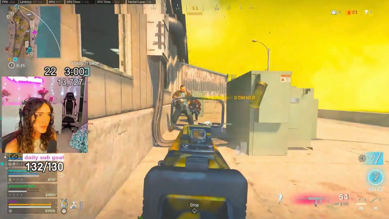 NADIA WITH THE RIDICULOUS AIM SNAP LIVE ON STREAM 😳