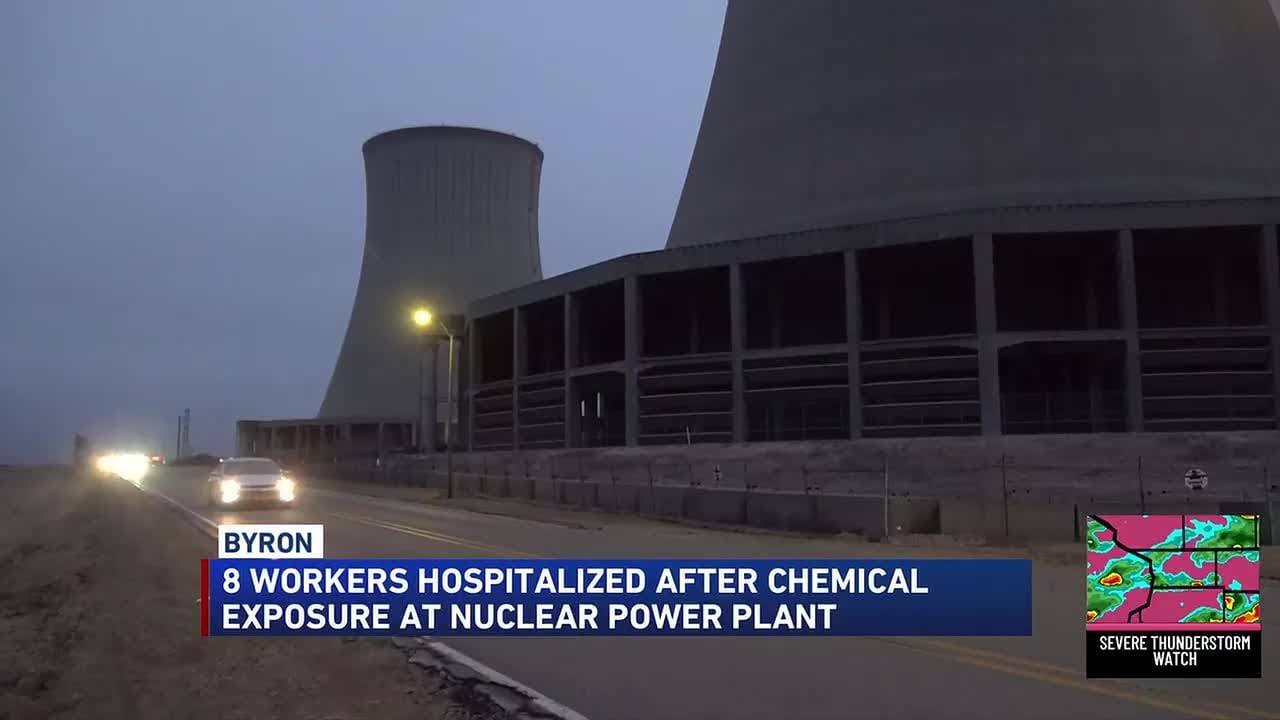 Восемь человек госпитализированы после воздействия химических веществ на атомной электростанции в...