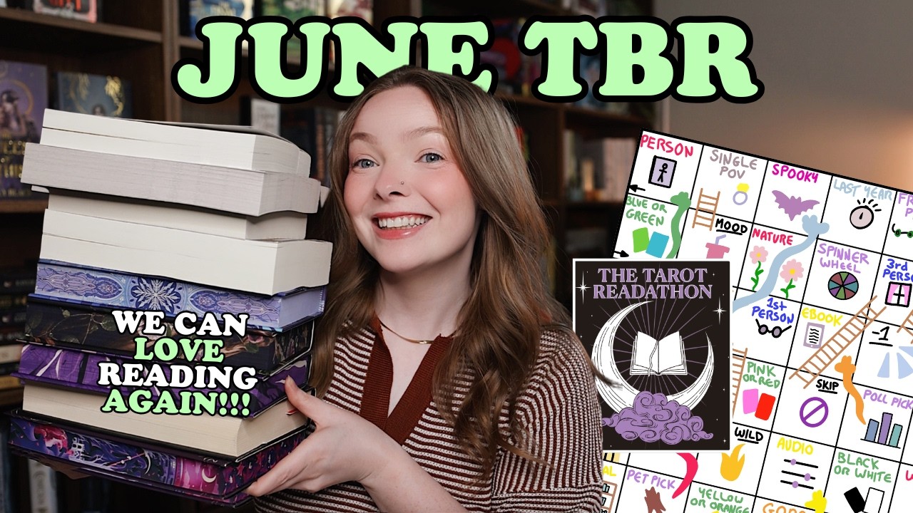 I BEAT BURN OUT!! 🌻 my tbr game picks my June reads! 🌖 & tarot readathon!