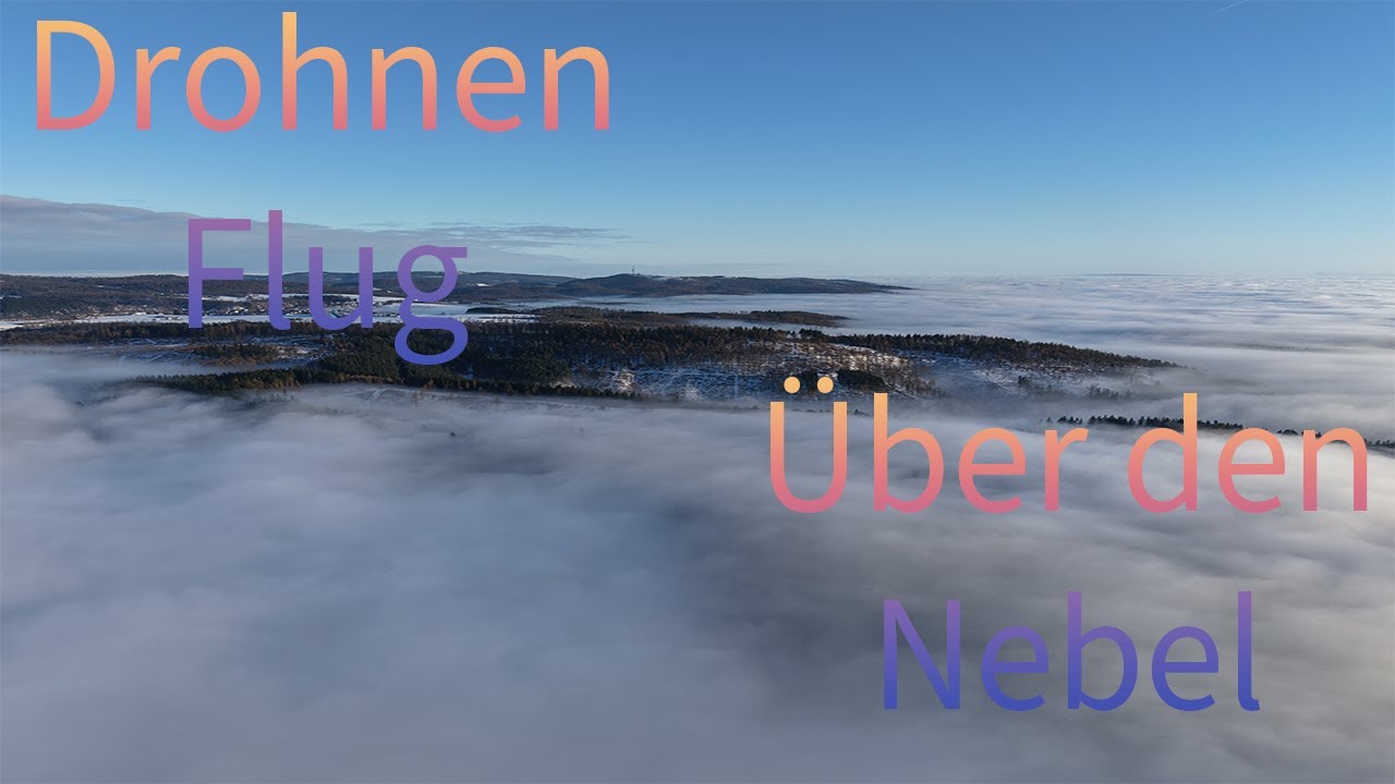 Drohnen Flug über den Nebel / DJI Air 3s