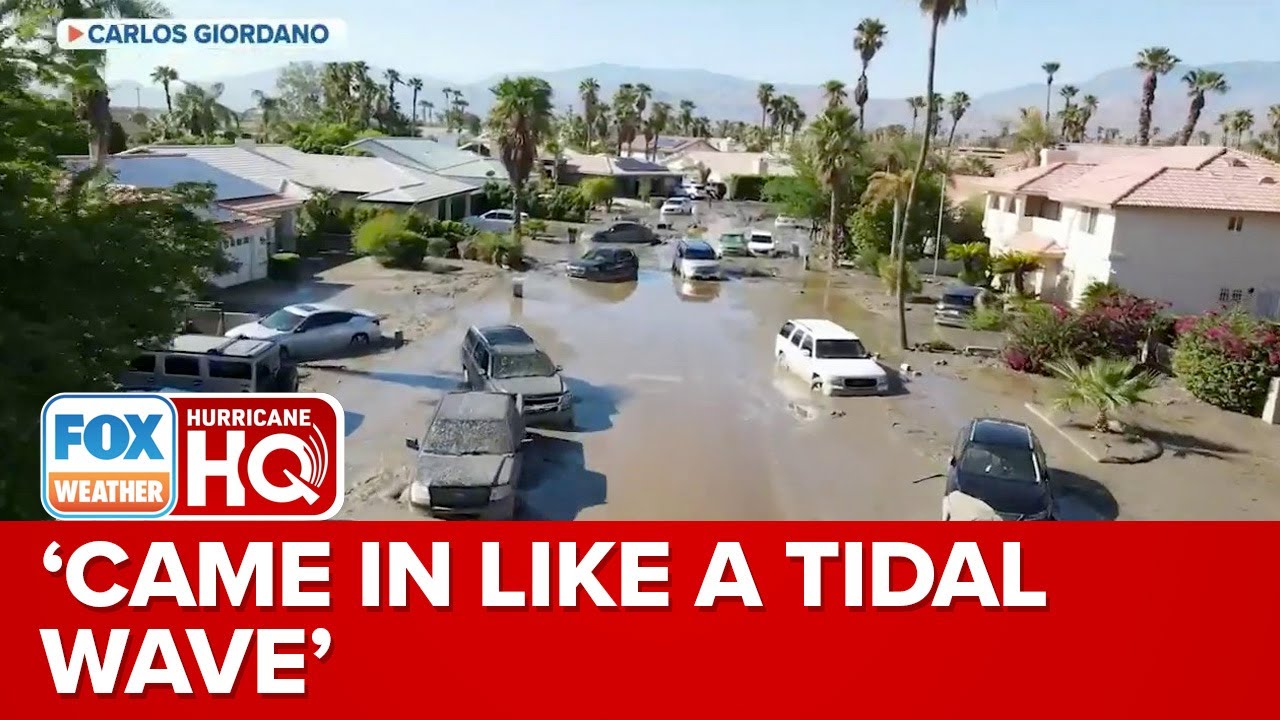 Mudslides Tear Through Cathedral City From Record Rainfall Leaving Residents Stranded