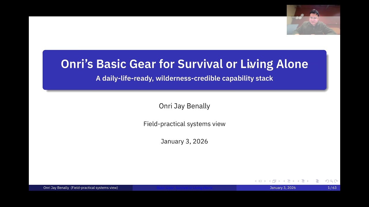 Basic Gear for Mountain Wilderness Living or Survival - by Onri Jay Benally