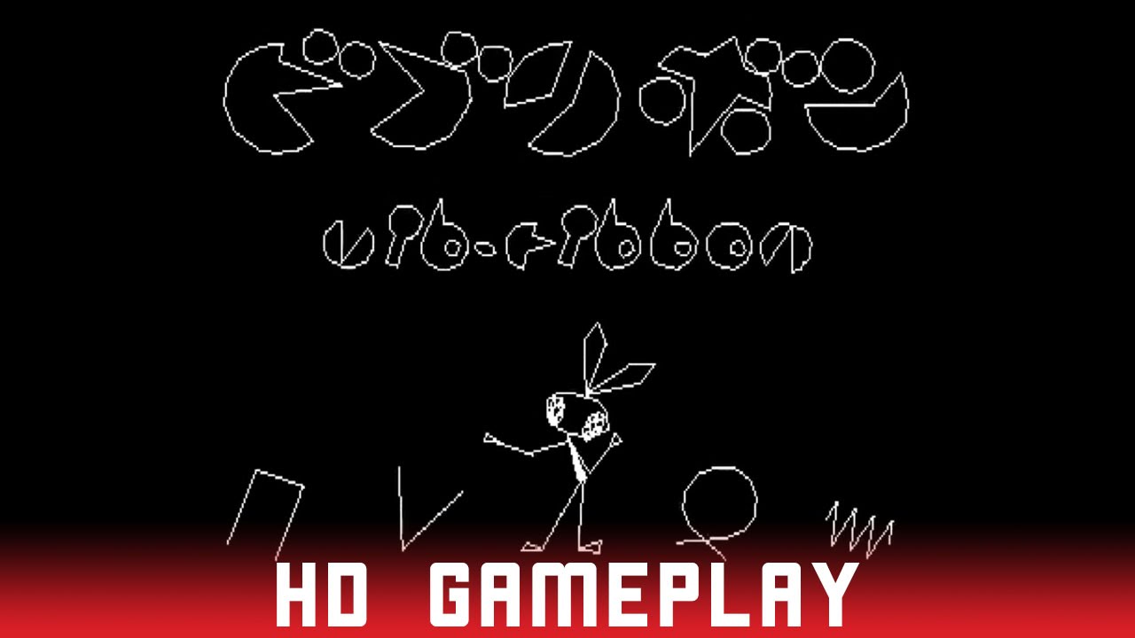 Vib-Ribbon - Sony Playstation (PS1) - HD Gameplay