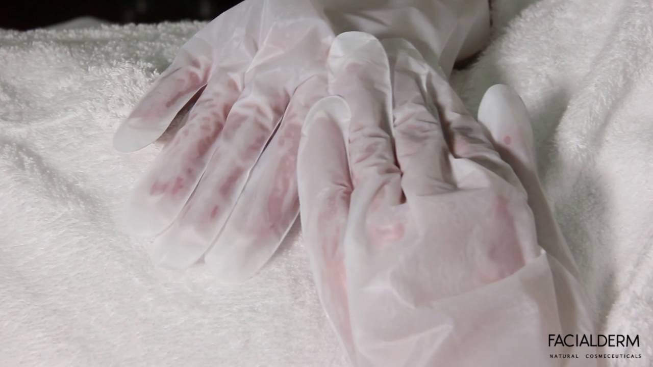 Facialderm : comment appliquer des gants ....
