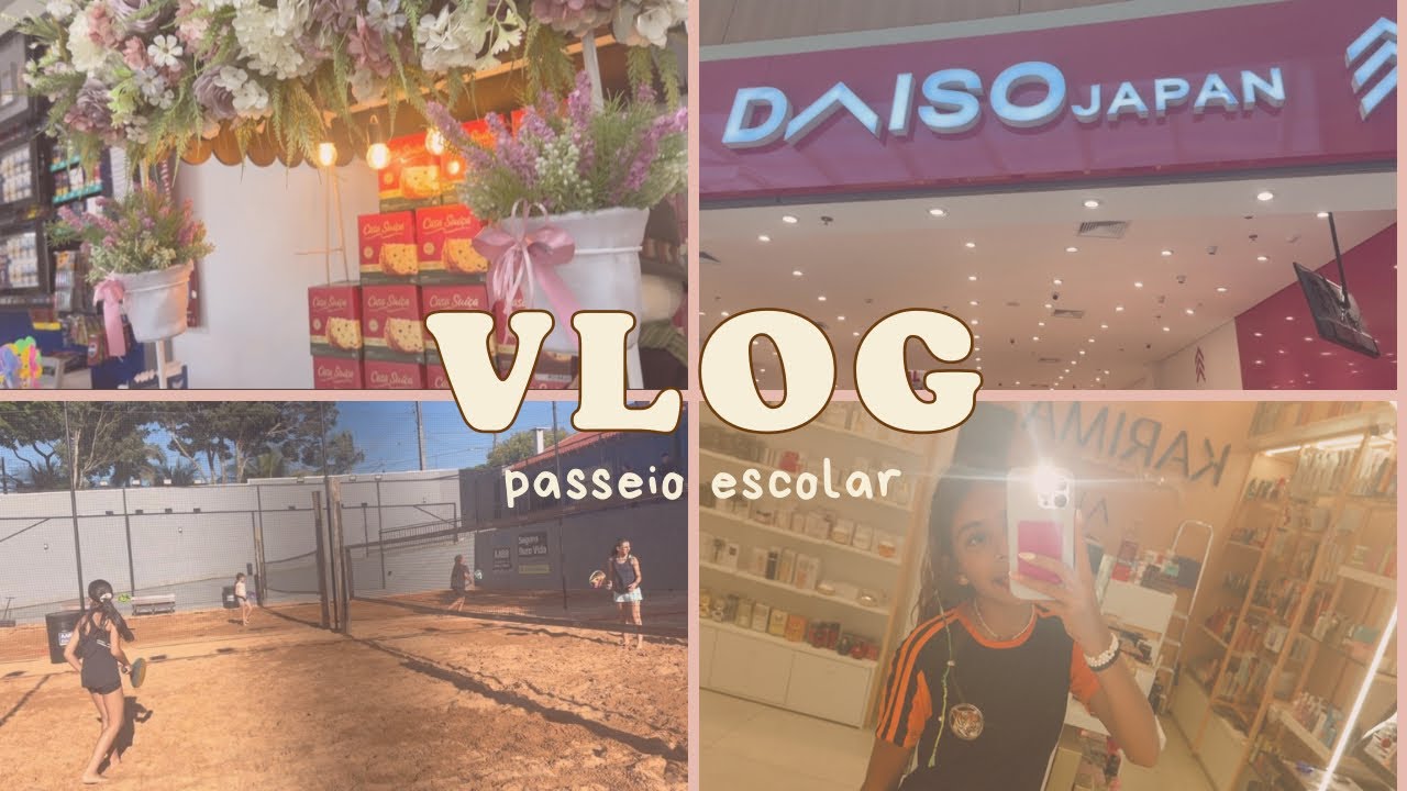 VLOG  |  PASSEIO ESCOLAR  |  LIGA DE BEACH T&Ecirc;NIS 