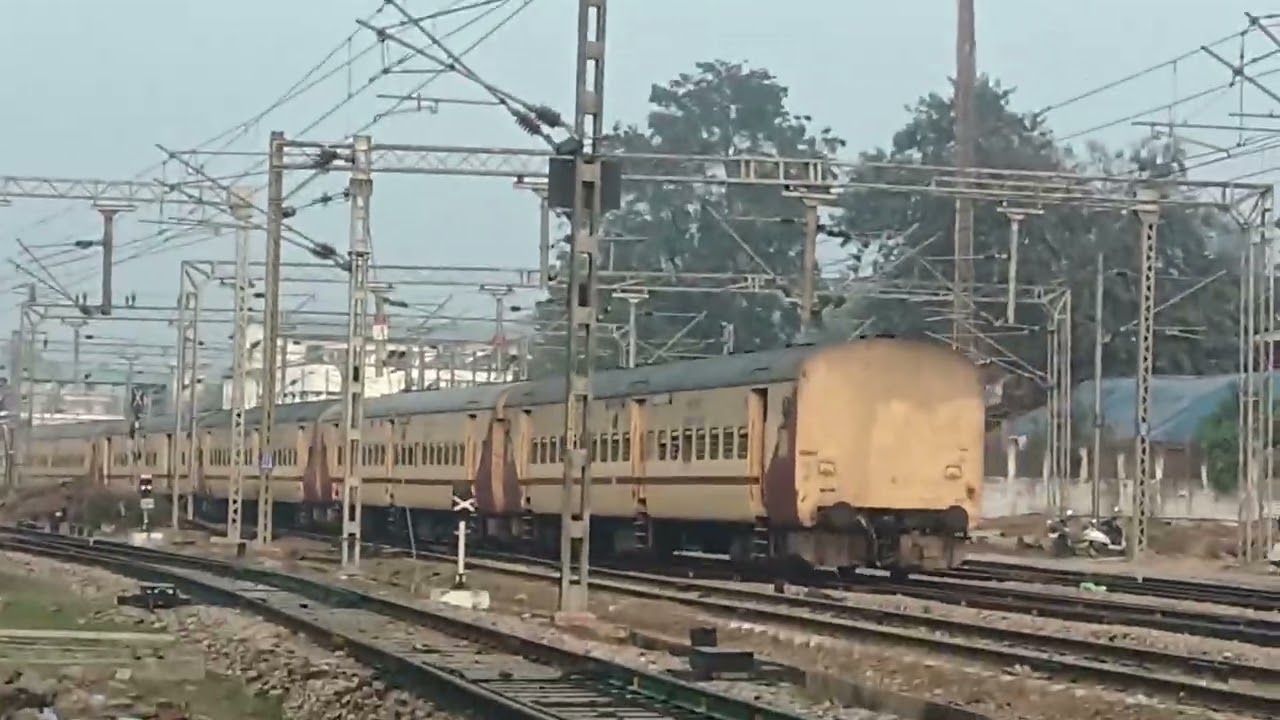 Passenger train at Lumding division, Assam