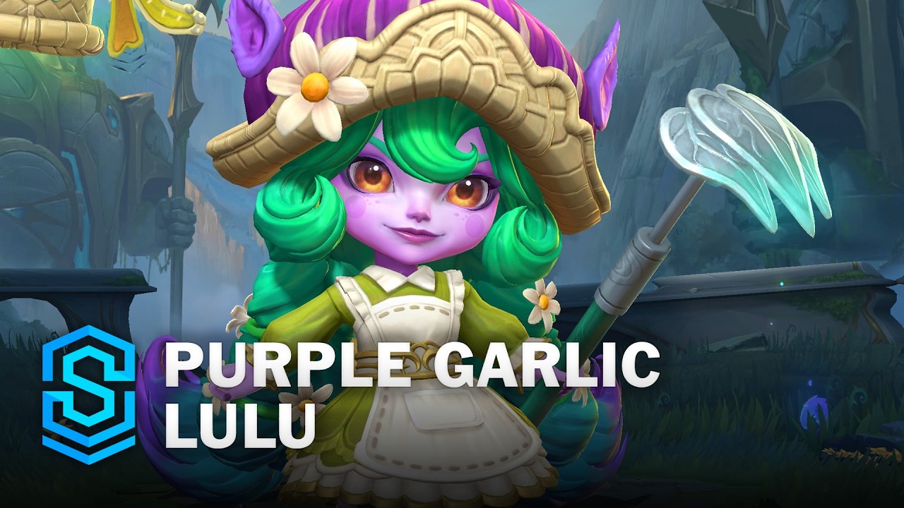 Purple Garlic Lulu Wild Rift Skin Spotlight