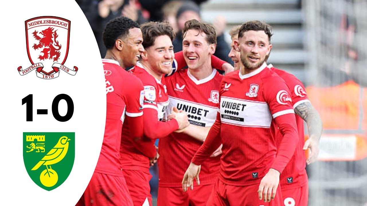 Middlesbrough 1-0 Norwich City | Highlights | Championship 2026