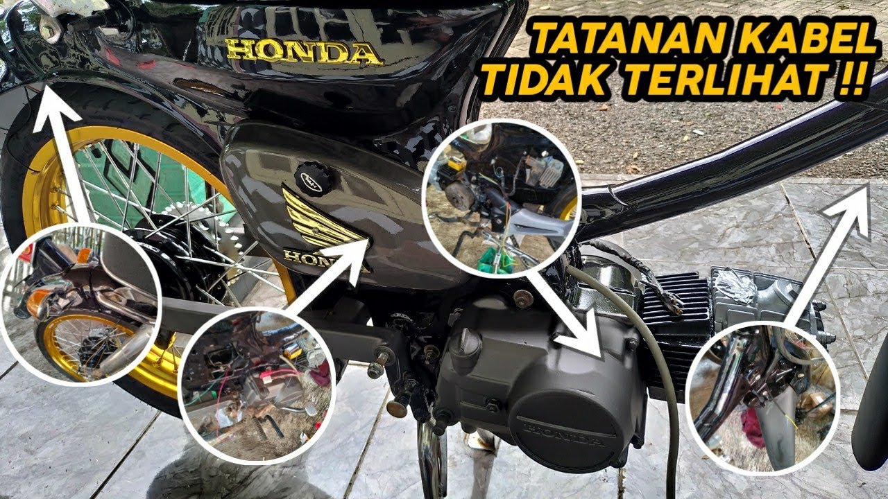 Penataan kabel kelistrikan pada c70 Custom