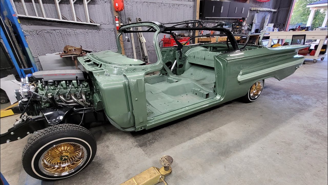 1960 IMPALA CONVERTIBLE BACK ON THE FRAME AFTER 2 YEARS!! / LOWRIDER / CLASSIC CAR / DIY / IMPALA