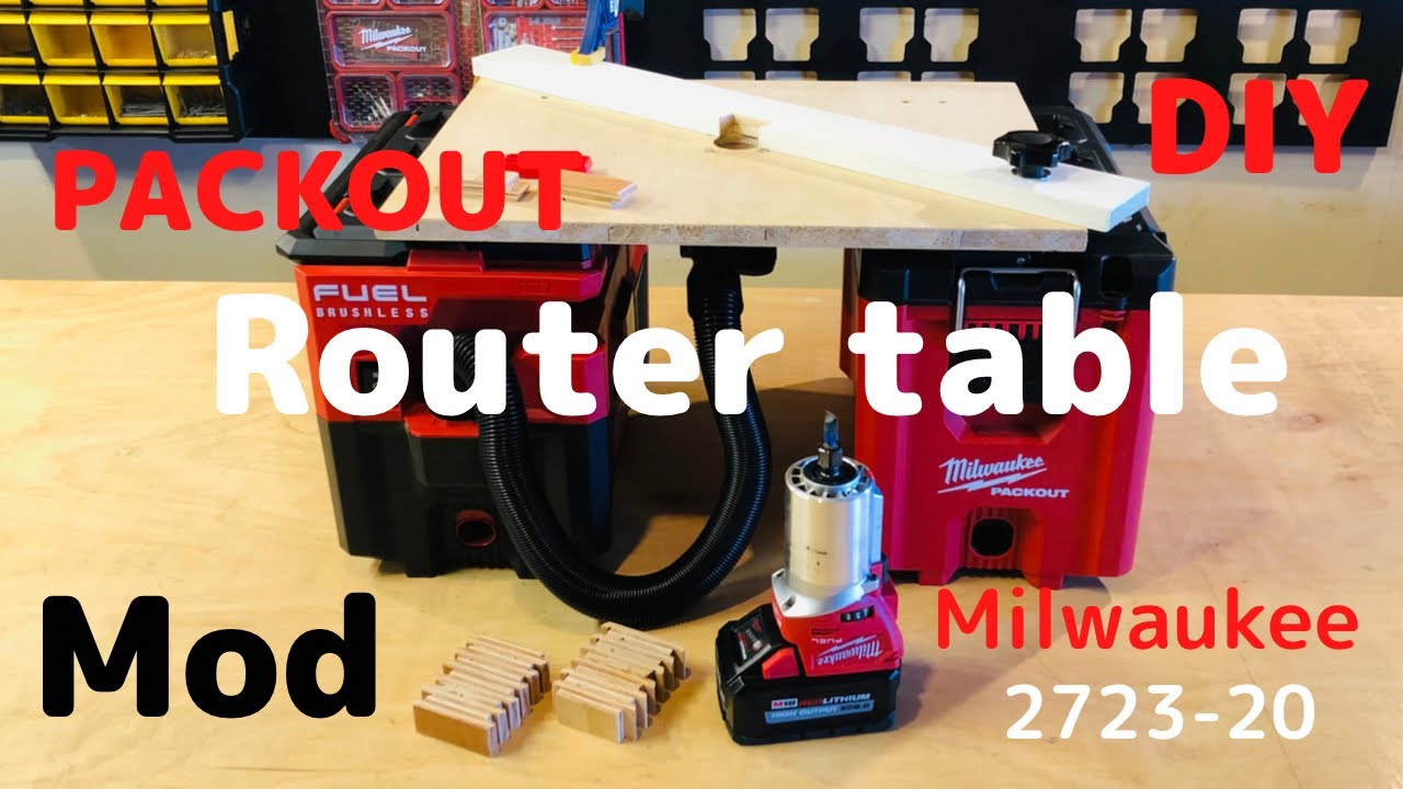 Mod !!! M18 Compact Router Table DIY🤙Milwaukee PACKOUT
