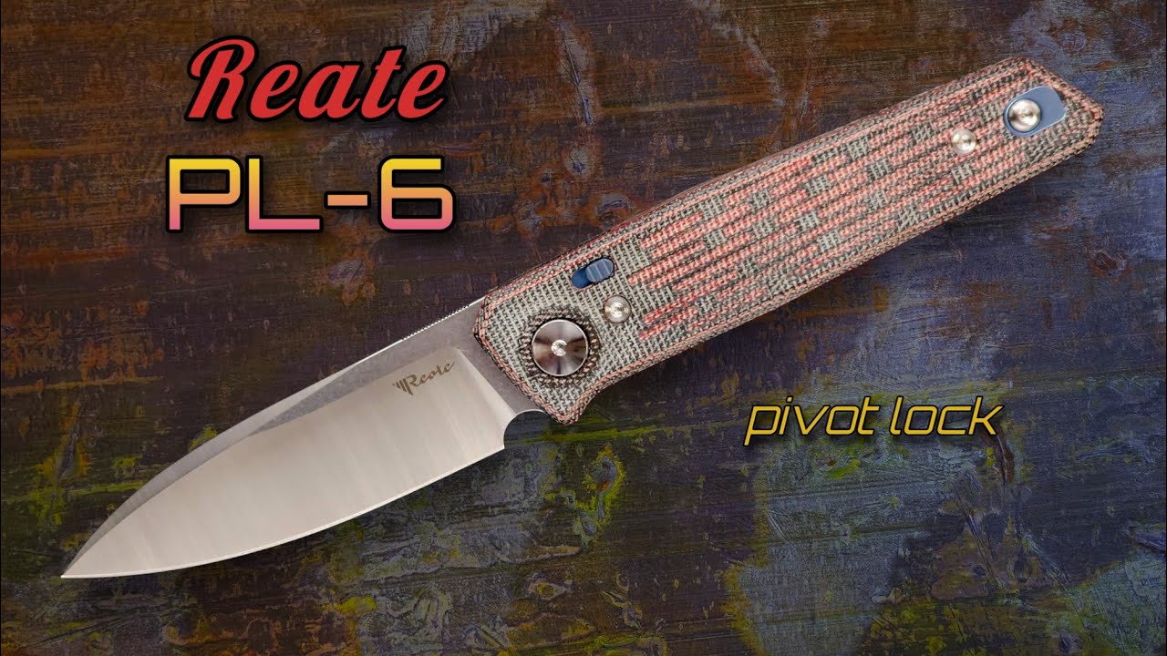 New Pivot Lock Model! Reate PL-6 Full-sized EDC in Milled Micarta & Nitro-V!