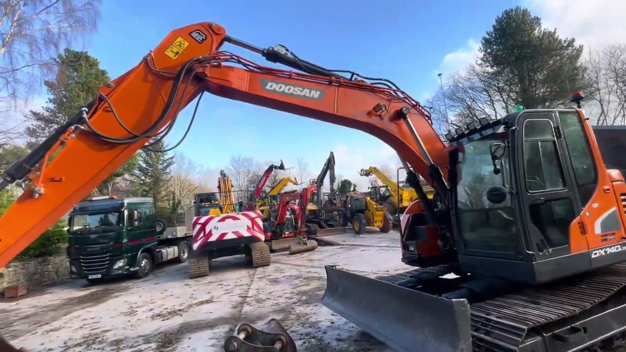 Doosan DX140LCR walk around video for sale