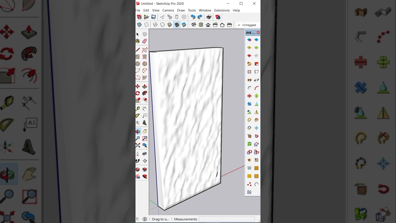 Textured Panel In SketchUp #shorts #sketchup #sketchuptutorial #sketchupplugins