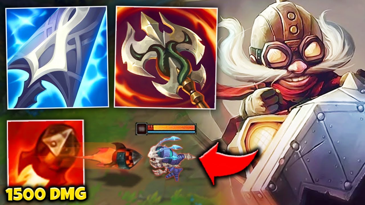 THIS CHINESE CORKI BUILD DOES 1500 DAMAGE PER ROCKET (100% BROKEN) - League of Legends