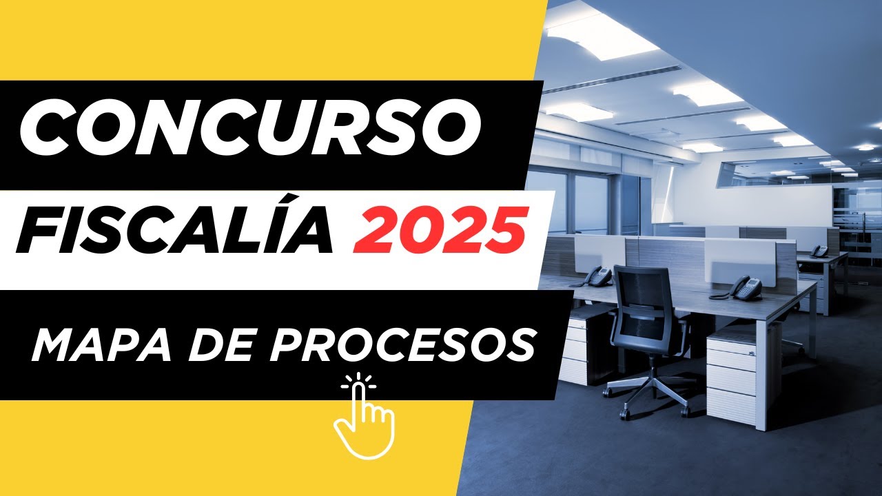 Concurso FISCALÍA 2025 | MAPA PROCESOS ACTUALIZADO.