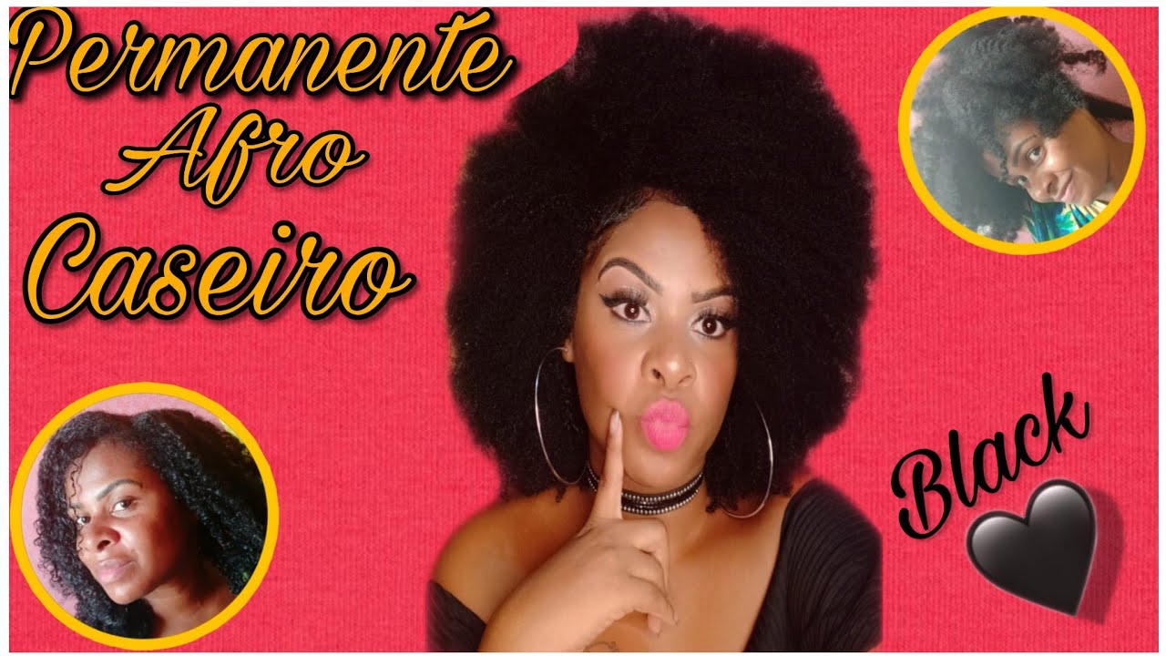 Permanente afro caseiro