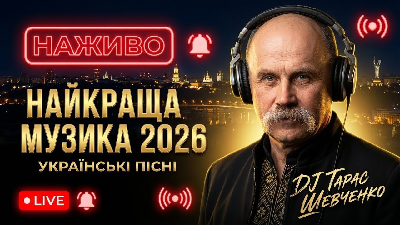 🕊️ Українські Пісні • DJ Тарас Шевченко • Натхнення і Спокій • LIVE