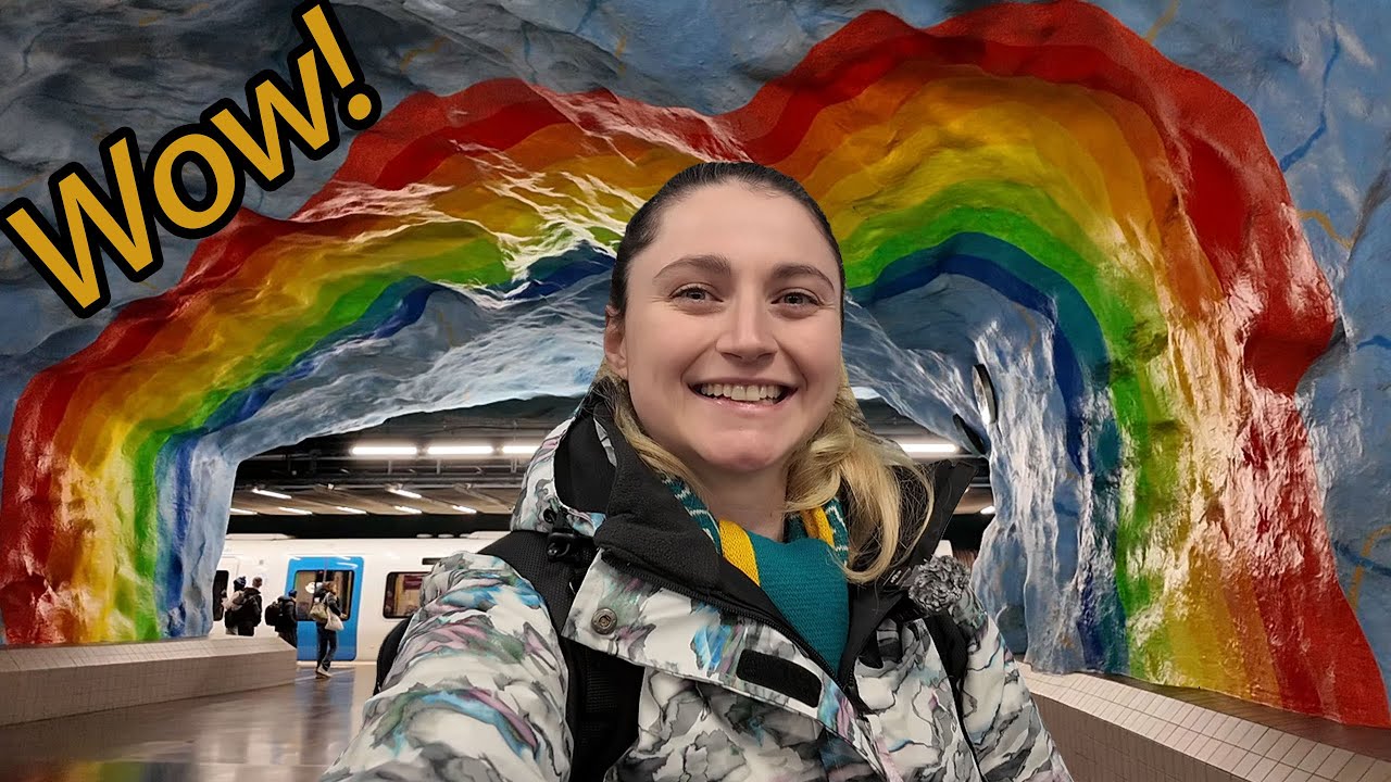 I checked out the BEAUTIFUL Stockholm Metro!