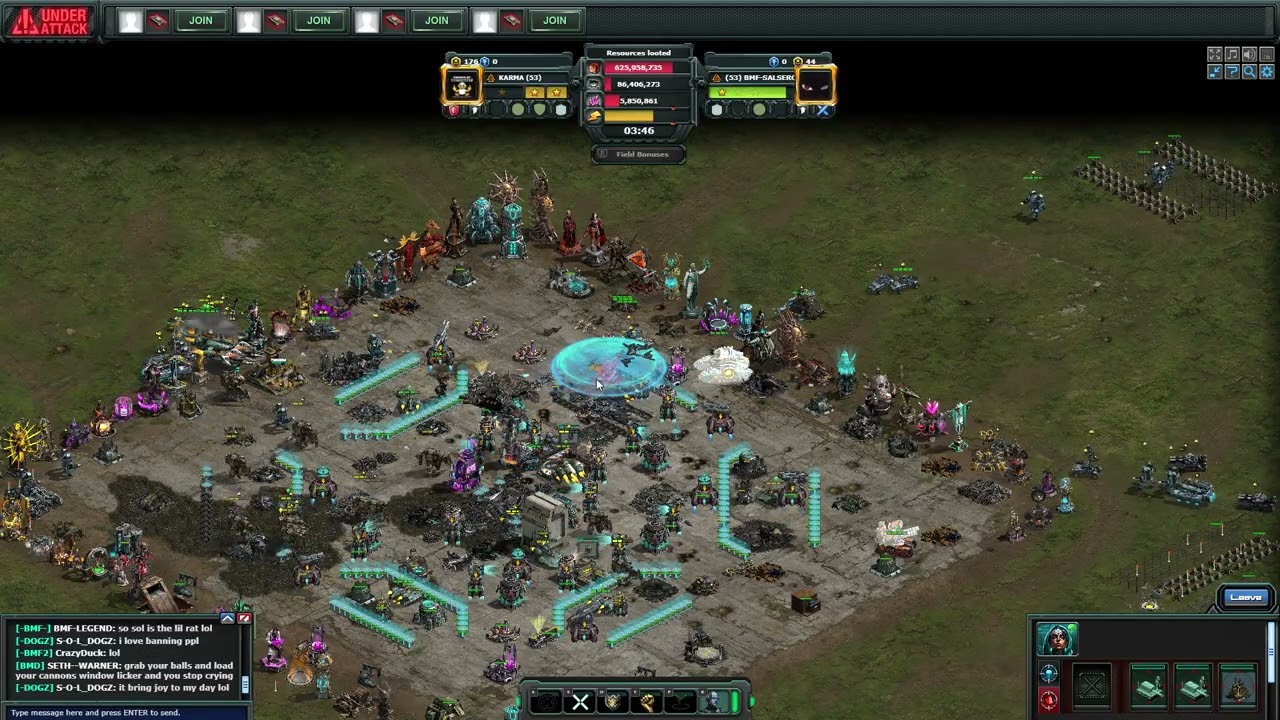 KIXEYE   War Commander  BMF-SALSERO id#33807529 using SCRIPT