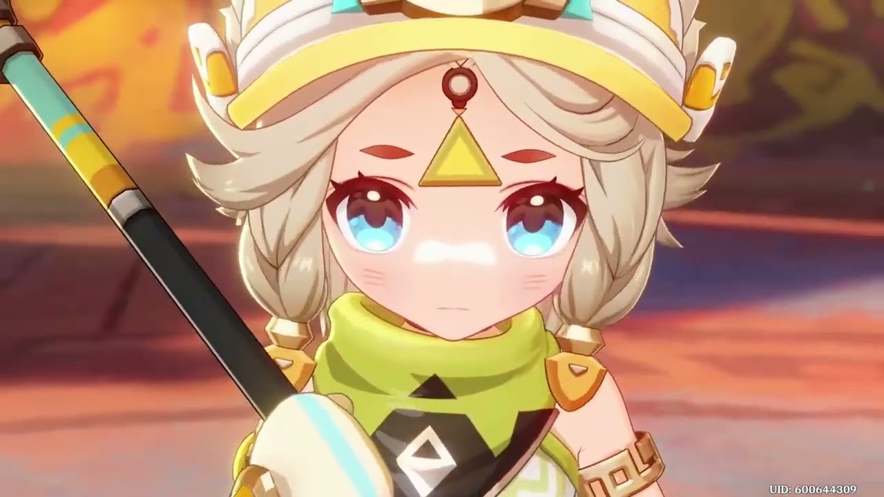 Genshin Impact Kachina Fighting Mualani Cutscene