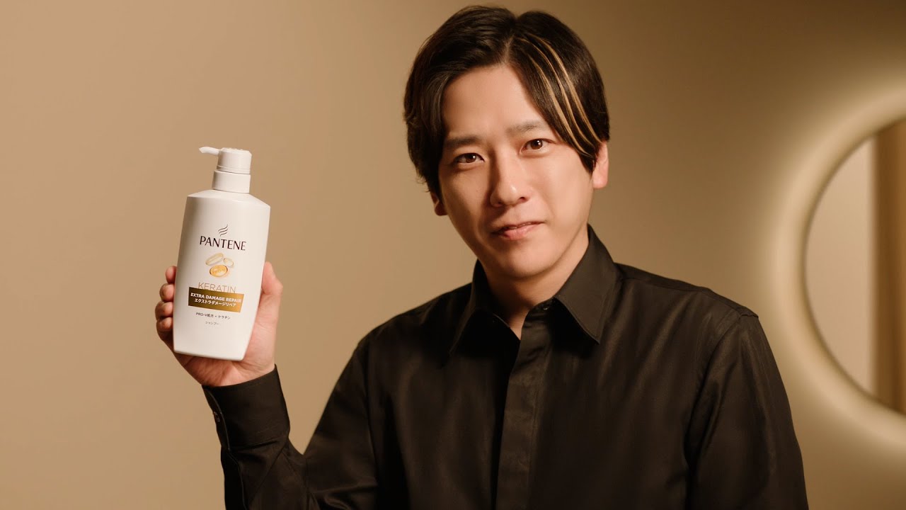 二宮和也、金メッシュでカリスマ美容師に挑戦！CM撮影メイキング&インタビュー映像も公開　P&G『パンテーン』新TVCM