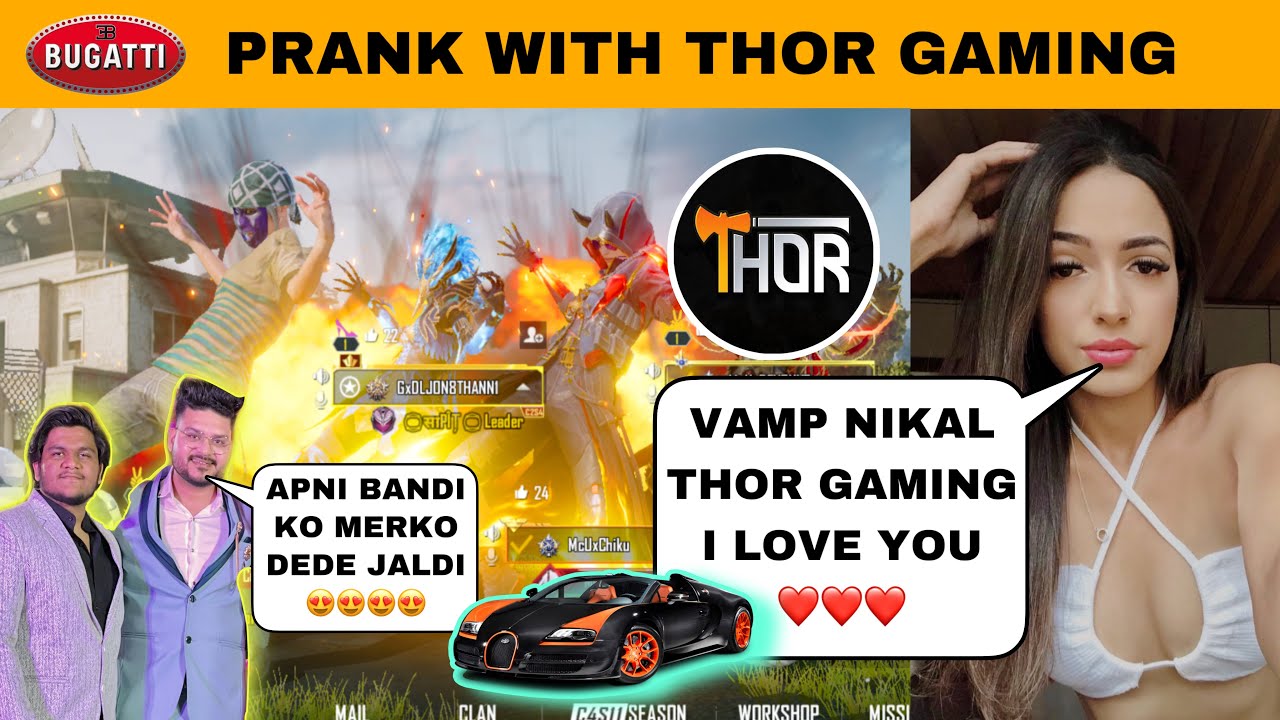 Prank With THOR GAMING🥲MY Rich GIRLFRIEND Proposed THOR GAMING INFRONT OF ME😭