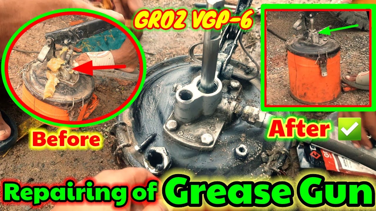 💯%Repairing Of Grease Pump GROZ VGP-6Kg #Grease_gun_repair Kit