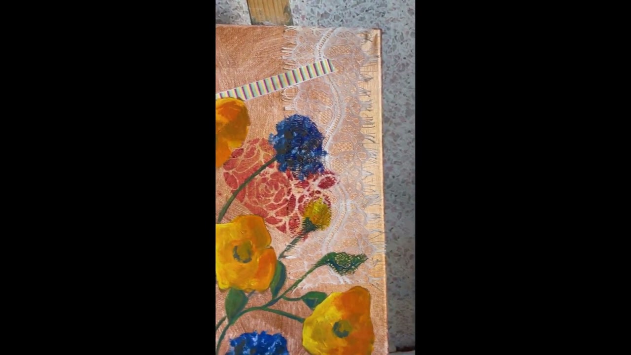Lace Painting - mixmedia / Art with Lara