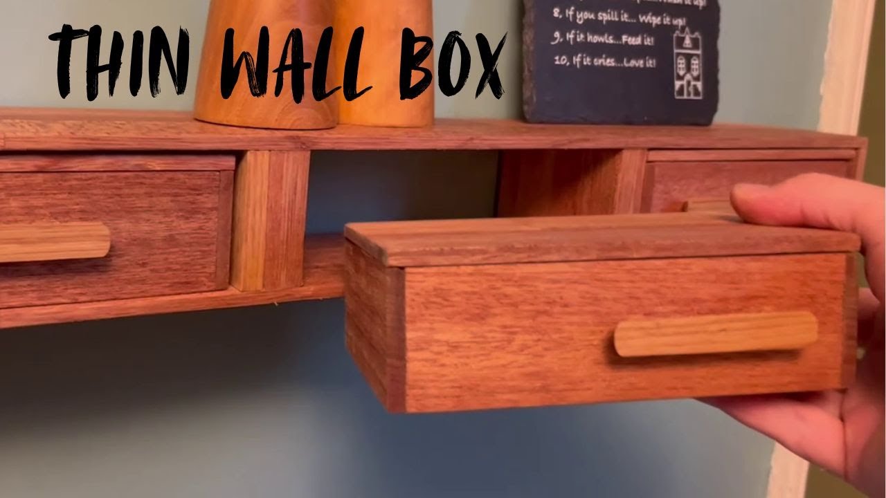 Thin wall box using scrap wood
