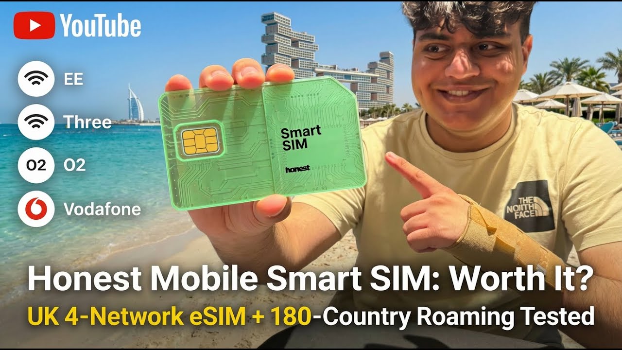 Honest Mobile Smart SIM: стоит ли оно того? Протестировано. 4-сетевая eSIM для Великобритании + р...