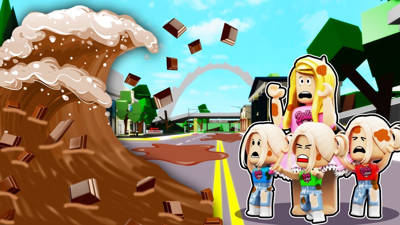 TSUNAMI CZEKOLADY ZALAŁO BROOKHAVEN! 🌊 (Roblox)