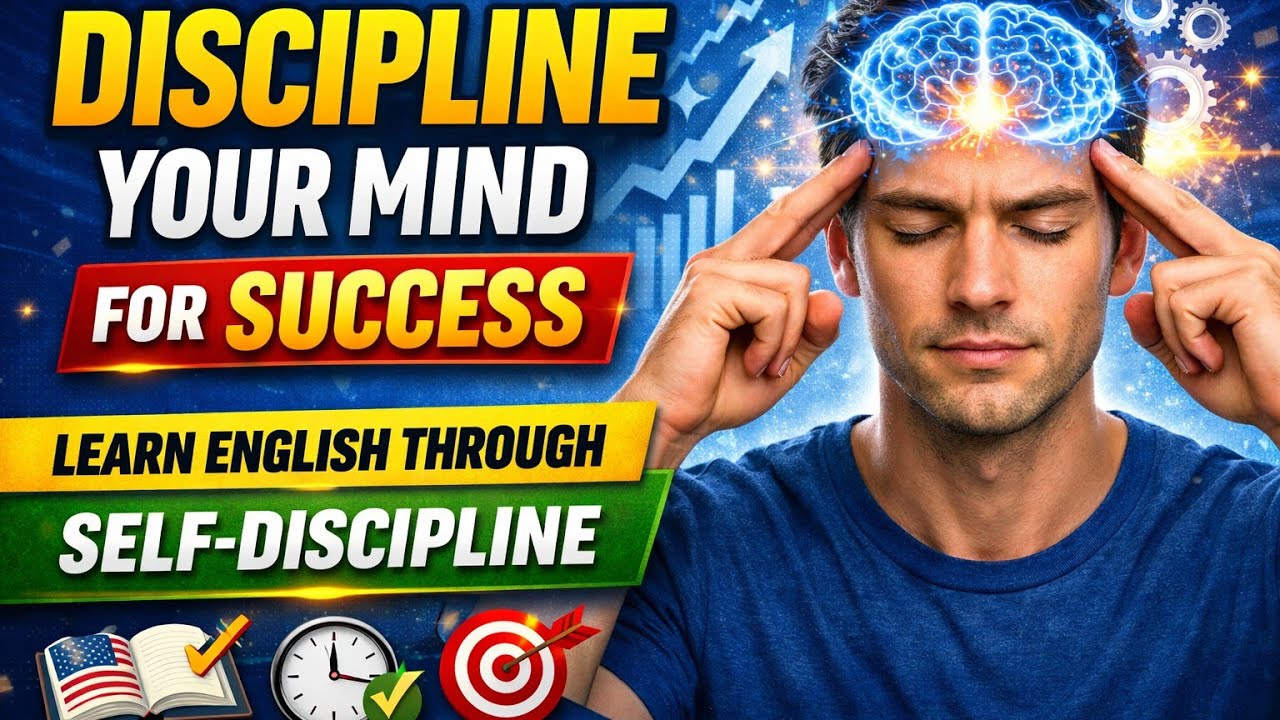 Discipline Your Mind for Success 🧠 | Learn English Through Self-Discipline