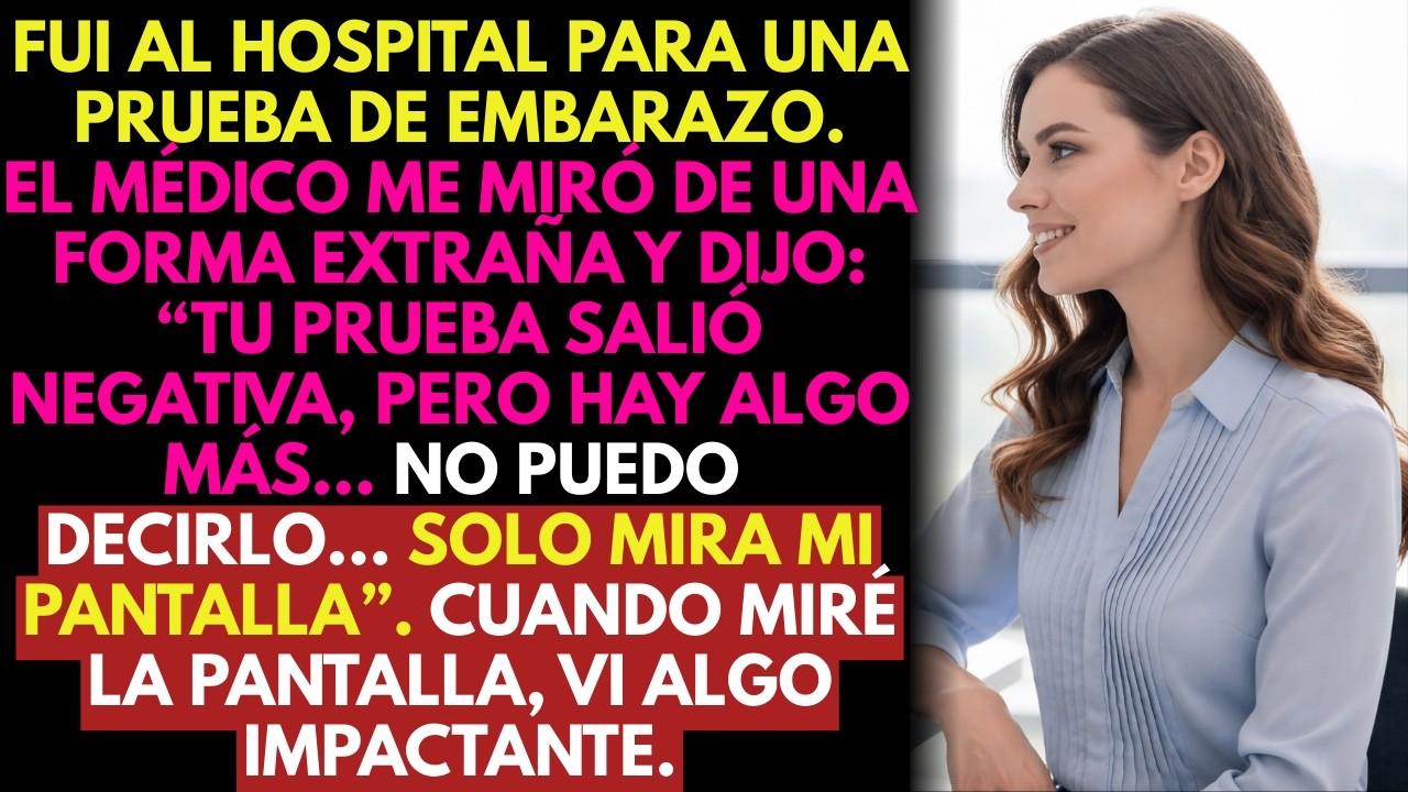 Mi test de embarazo fue negativo 😔 el médico no habló… me mostró su pantalla y vi algo aterrador 😱