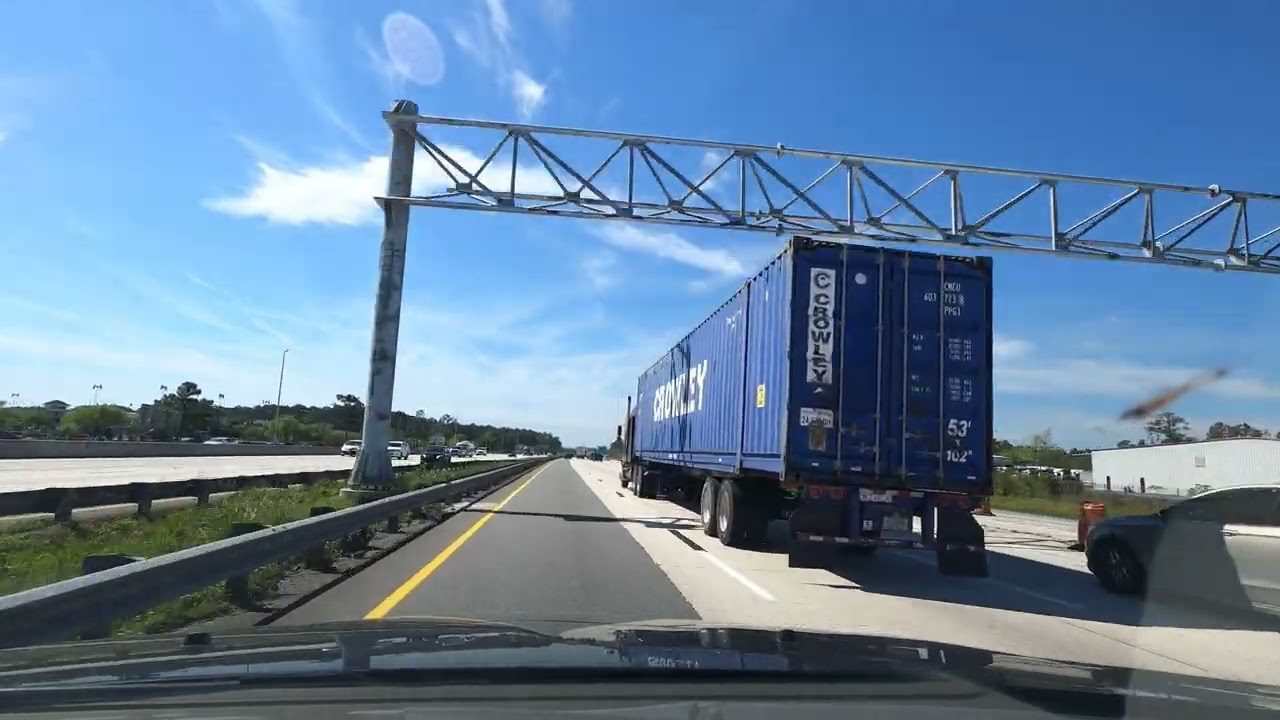 I-95 Florida Miles 367-357 (North Jacksonville) Southbound