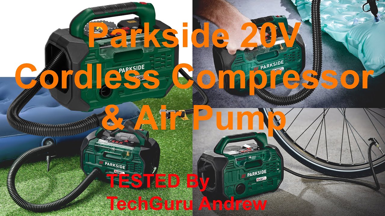 Parkside 20V Cordless Compressor and Air Pump PKA 20-Li B2 TESTING