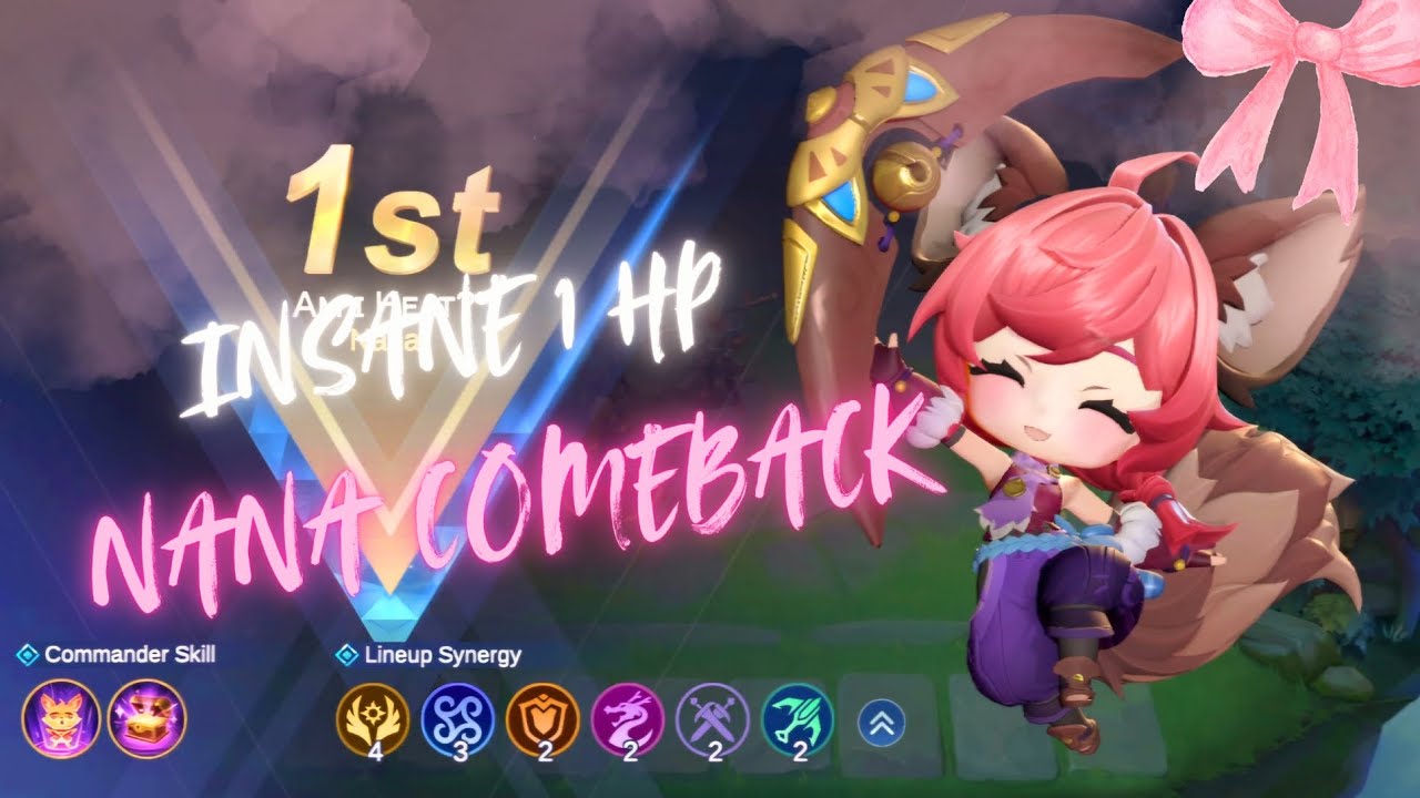 INSANE NANA 1HP COMEBACK WITH VONETIS SEA 8 SYNERGY LINE UP | HOW TO PLAY NANA | Magic Chess: Go Go