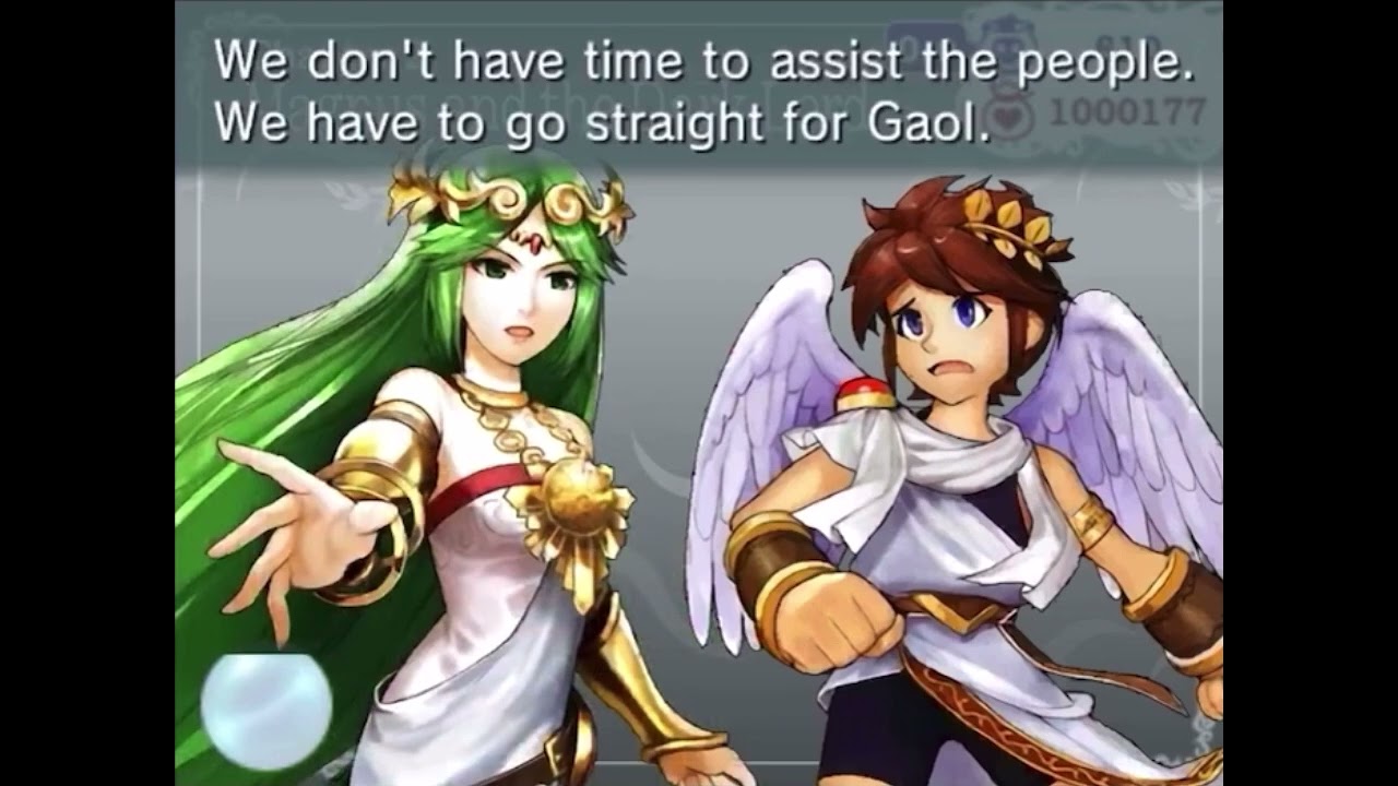 Kid Icarus Uprising - Pit wants to save the humans, while Palutena makes him focus on the main enemy