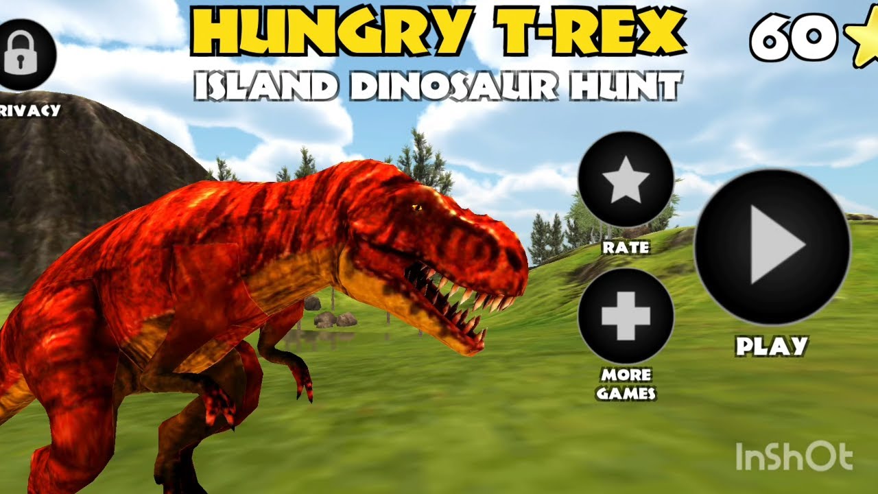 The Best Dino Games  Hungry T Rex Island Dinosaur Hunt Android Gameplay  Tyrannosaurus Rex Simulator